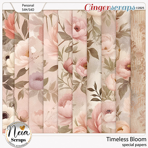 Timeless Bloom - Special Papers - by Neia Scraps