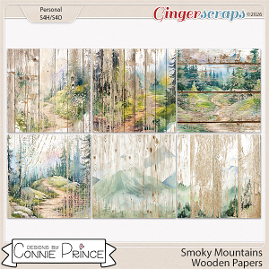 Smoky Mountains - Wooden Papers by Connie Prince