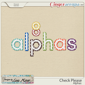 Check Please Alphas from Designs by Lisa Minor