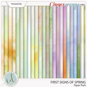 First Signs Of Spring Paper Pack by Ilonka's Designs 