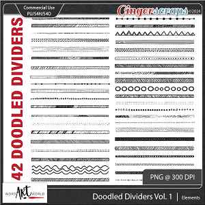 Doodled Dividers Vol 1 CU