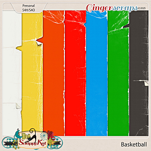 Basketball Torn Papers by The Scrappy Kat