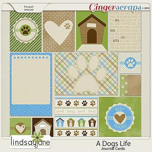A Dogs Life Journal Cards by Lindsay Jane