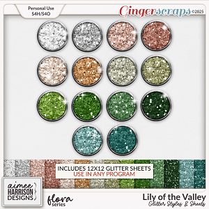 Lily of the Valley Glitters by Aimee Harrison