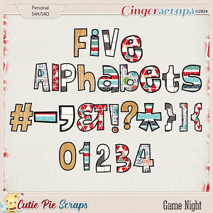 Game Night Alphabets Game Night Alphabets