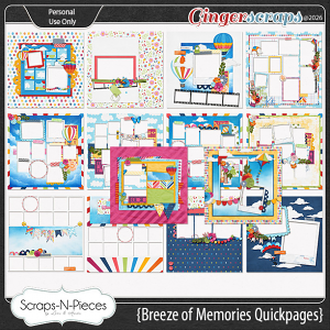 Breeze of Memories Quickpages by Scraps N Pieces 