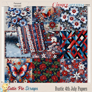 Rustic 4th July Papers 01 Rustic 4th July Papers 01