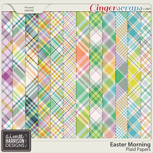 Easter Morning Plaid Papers by Aimee Harrison