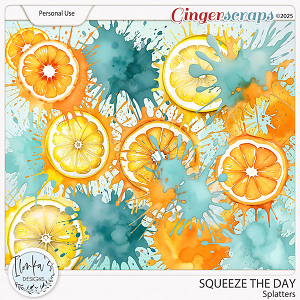 Squeeze The Day Splatters by Ilonka's Designs