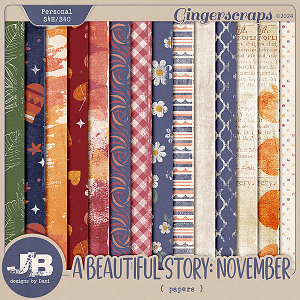 A Beautiful Story: November Papers by JB Studio