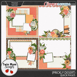 Prickly Desert - QUICK PAGES by Twin Mom Scraps