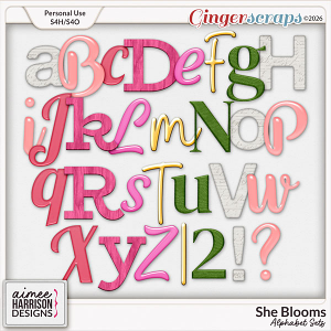 She Blooms Alphabet Sets by Aimee Harrison