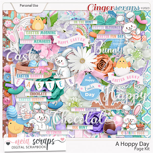 A Hoppy Day - Page Kit - by Neia Scraps