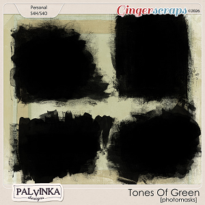 Tones Of Green Photomasks by Palvinka Designs Tones Of Green Photomasks by Palvinka Designs