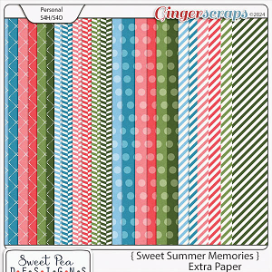 Sweet Summer Memories Extra Paper