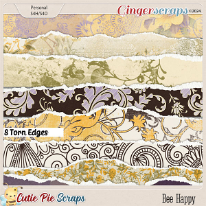 Bee Happy Pie Torn Edges Bee Happy Pie Torn Edges