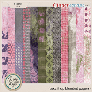 Succ It Up Blended Papers by Chere Kaye Designs 