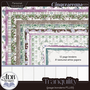 Tranquility Page Borders Plus