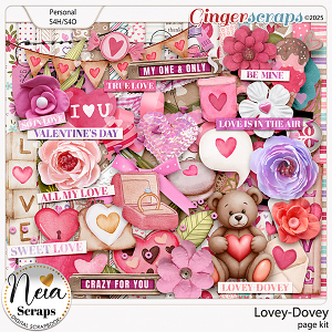 Lovey-Dovey - Page Kit - by Neia Scraps
