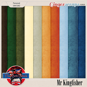 Mr Kingfisher Solid Papers By The Brit Chick