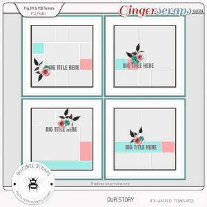 Buzzbee Scraps: Our Story Templates
