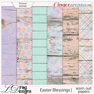 Easter Blessings : Worn Out Papers by LDragDesigns