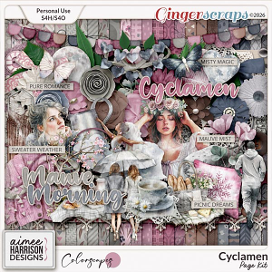 Cyclamen Page Kit by Aimee Harrison Cyclamen Page Kit by Aimee Harrison