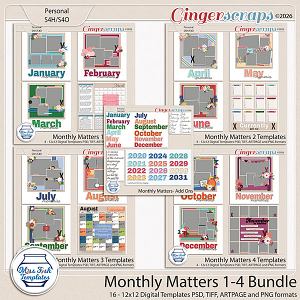 Monthly Matters Template Bundle by Miss Fish