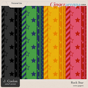 Rock Star Extra Papers by J. Conlon and Sons