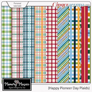 Happy Pioneer Day Plaids by Memory Mosaic