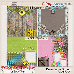 Dreaming of Spring Page Pack from Designs by Lisa Minor