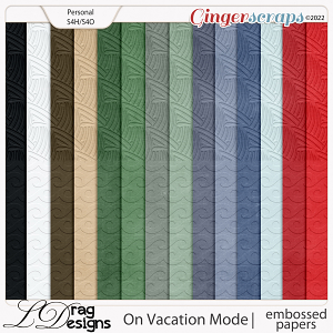 On Vacation Mode: Embossed Papers by LDragDesigns