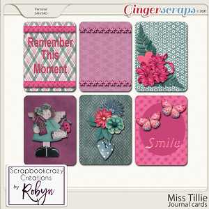 Miss Tillie Journal Cards by Scrapbookcrazy Creations
