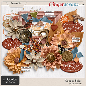 Copper Spice Embellishments by J. Conlon and Sons