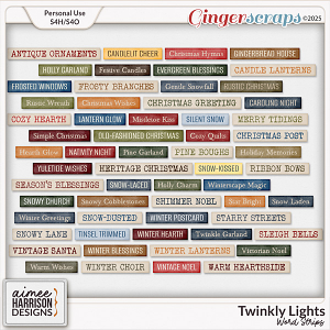 Twinkly Lights Wordstrips by Aimee Harrison