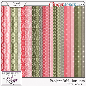 Project 365 - January Extra Papers by Scrapbookcrazy Creations