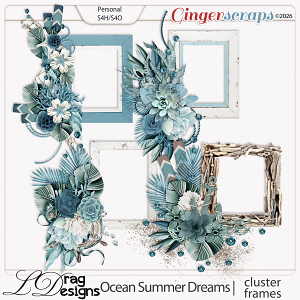 Ocean Summer Dreams: Cluster Frames by LDragDesigns