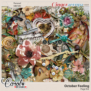 October Feeling-Page Kit