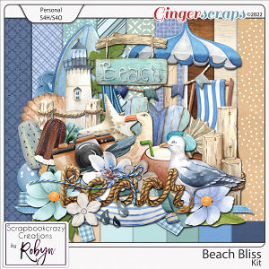 Beach Bliss Kit by Scrapbookcrazy Creations