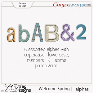 Welcome Spring: Alphas by LDragDesigns