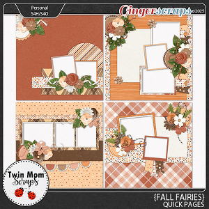 Fall Fairies - QUICK PAGES by Twin Mom Scraps
