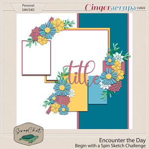 May Begin with a Spin Template Challenge by ScrapChat Designs