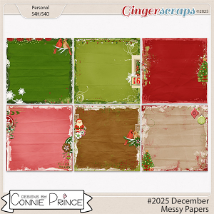 #2025 December - Messy Papers by Connie Prince