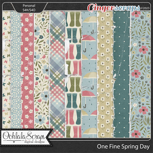 One Fine Spring Day Worn and Torn Papers 