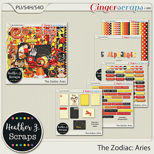 The Zodiac: Aries BUNDLE by Heather Z Scraps