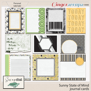 Sunny State of Mind Journal Cards by ScrapChat Designs