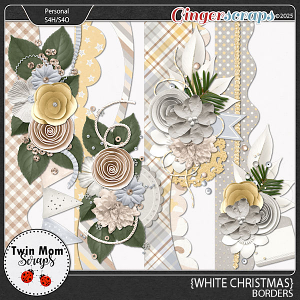 White Christmas - BORDERS by Twin Mom Scraps