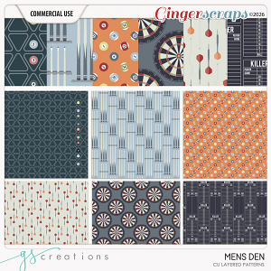 Mens Den Layered Patterns (CU) by GS Creations