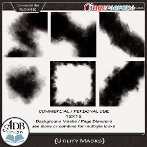 Utility Masks by ADB Designs - CU/PU Utility Masks by ADB Designs - CU/PU
