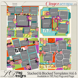 Stacked & Blocked Templates Vol. 6 by LDrag Designs